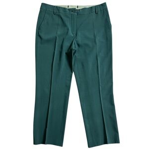 Etro Milano Women‎ Sz 10 Hunter Green Dress Pants Wool Blend Vintage